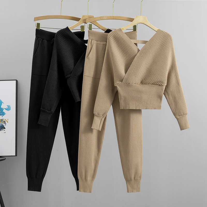 Home Decor Zara - Elegancki dres seksowny dwuczęściowy zestaw kobiet