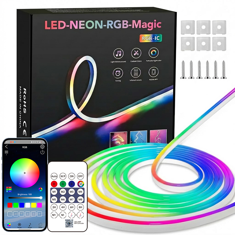 Home Decor App Free - Taśma LED RGB Neon Bluetooth 1-10m
