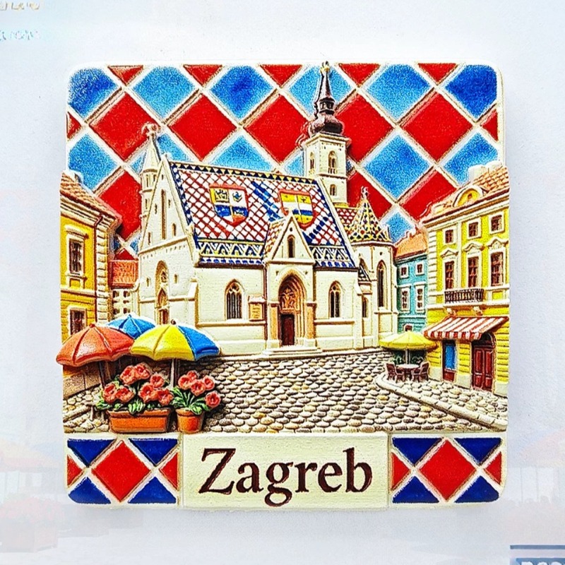Home Decor Zagreb - Magnesy na lodówkę z Chorwatu Pamiątki
