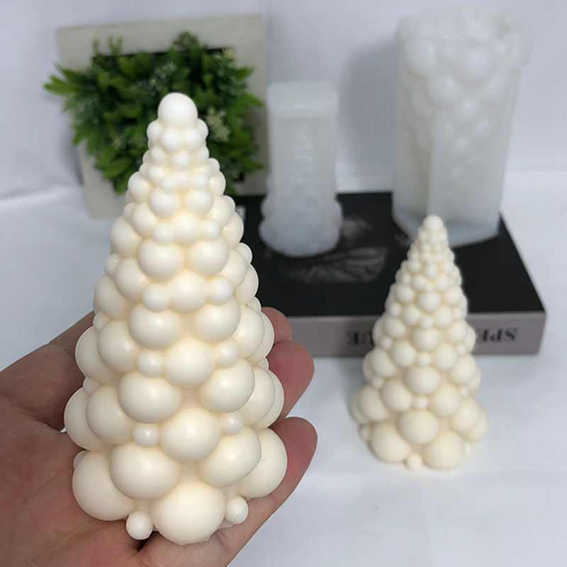 Scented Candle Set - 3D Bubble choinka świeca silikonowa foremka