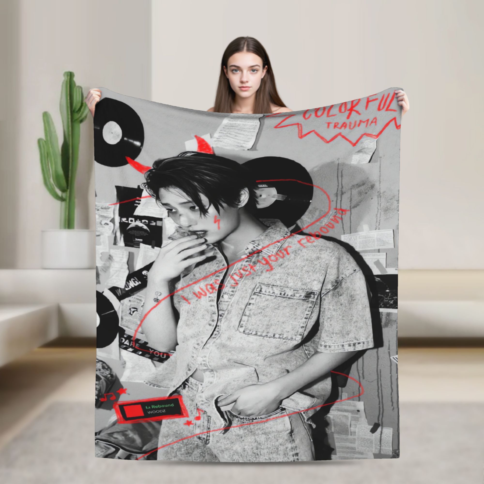 Home Decor Trend 2026 - Ciepły Miękki Koc Kempingowy 2026 WOODZ