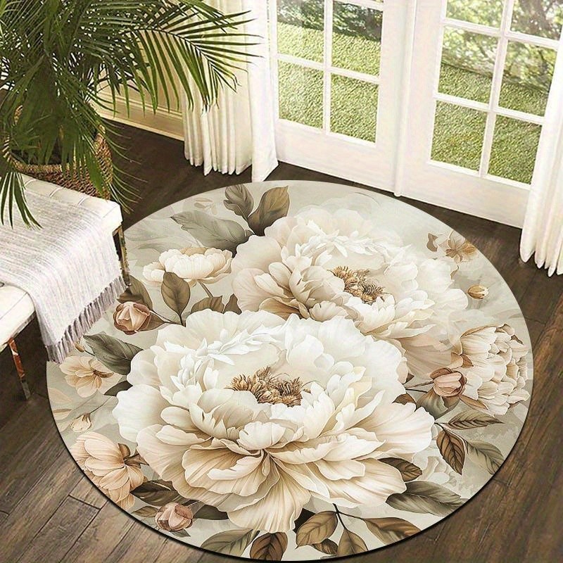Home Decor Trend 2026 - Okrągły dywanik dla gracza z kapibarą,