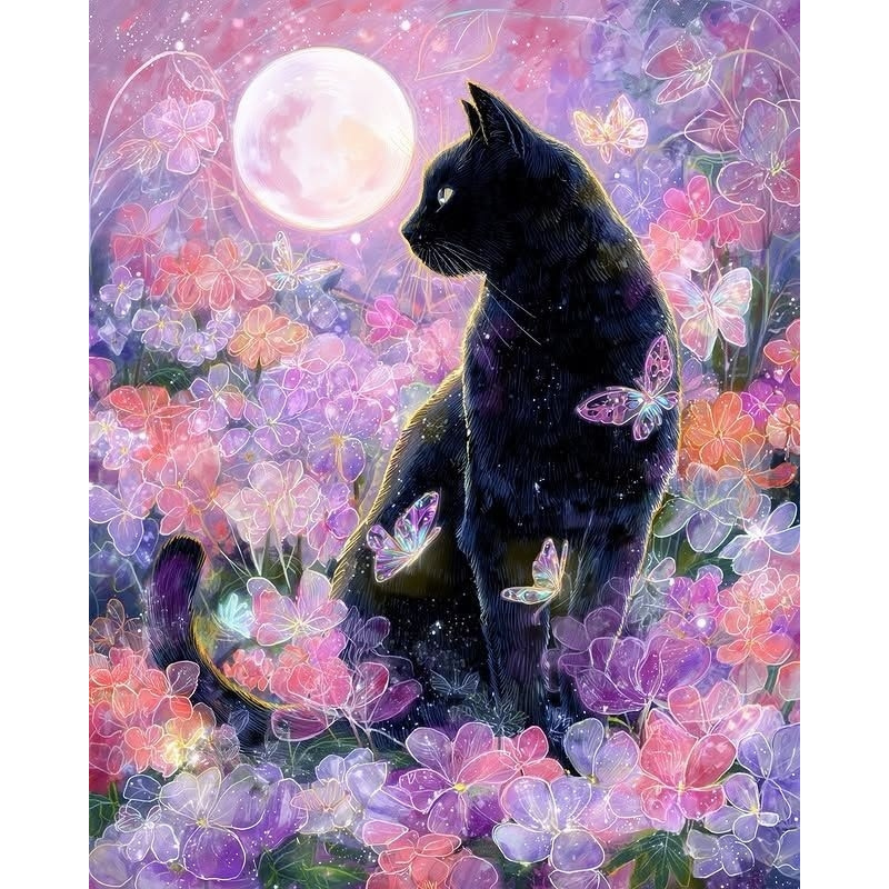 Home Decor Under 500 - Puzzle 500/1000/1200/2000 elementów Kot w Ciemności