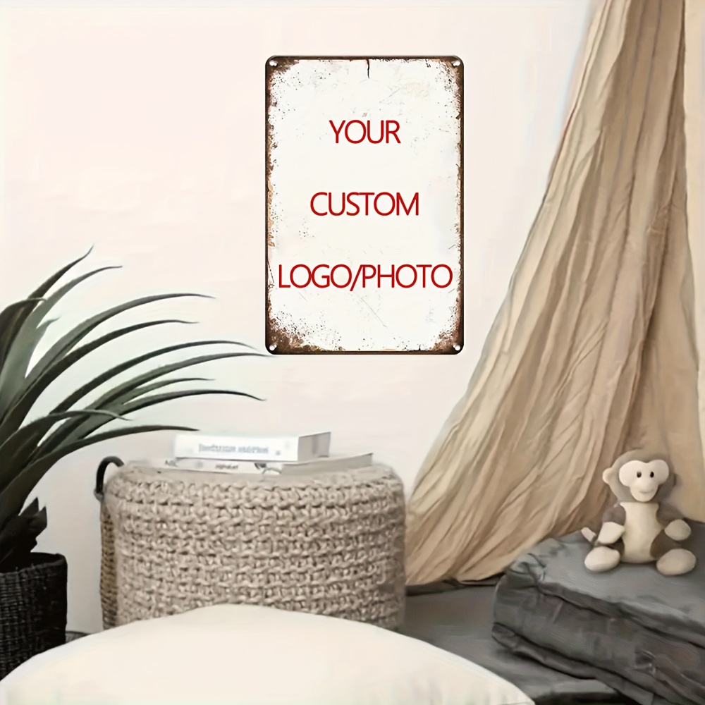 Aluminiowa tabliczka z własnym – Home Decor Logo recenzja i cena