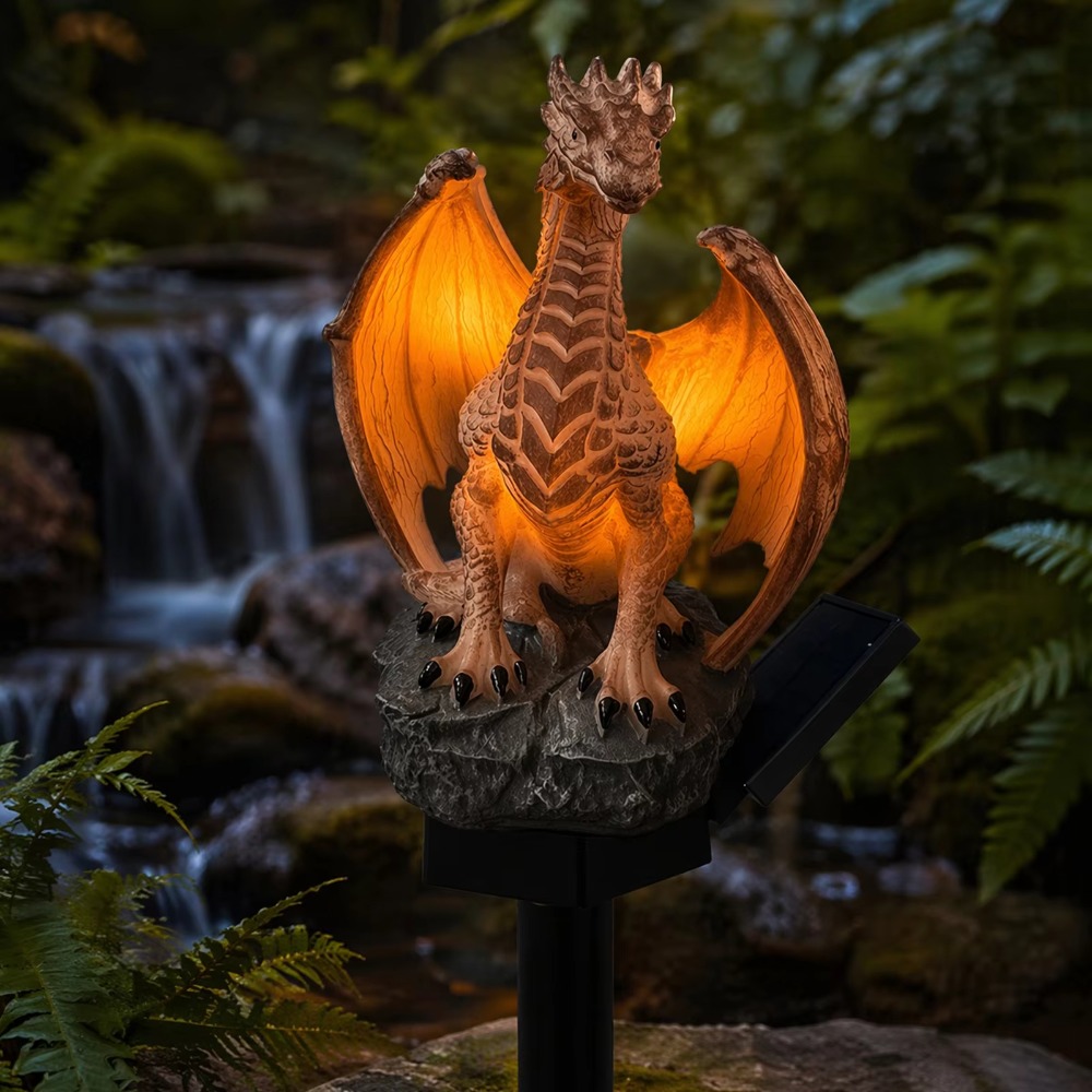 Lampa ogrodowa solarna Dragon  – Home Decor Medieval recenzja i cena
