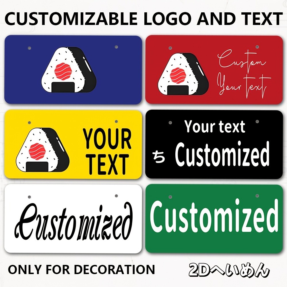 Płaska metalowa tabliczka 2D z – Home Decor Logo recenzja i cena