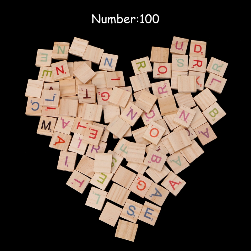 100 sztuk drewniane płytki kol – Wooden Letter Sign recenzja i cena