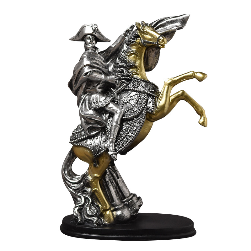 Rzeźba Rycerza Napoleona na ko – Home Decor Medieval recenzja i cena
