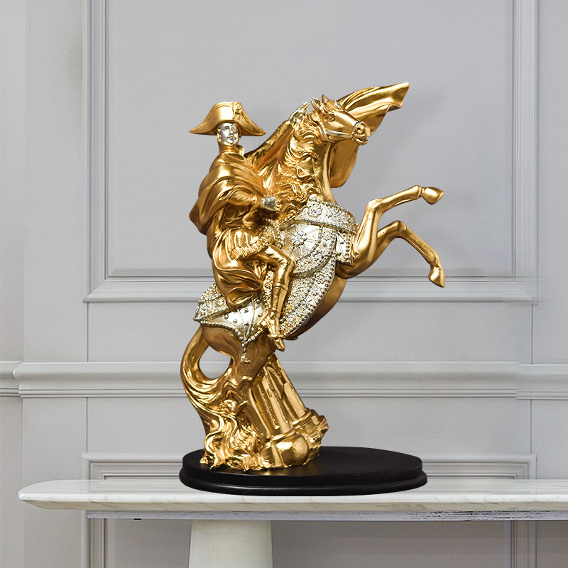 Rzeźba Rycerza Napoleona na ko – Home Decor Medieval recenzja i cena