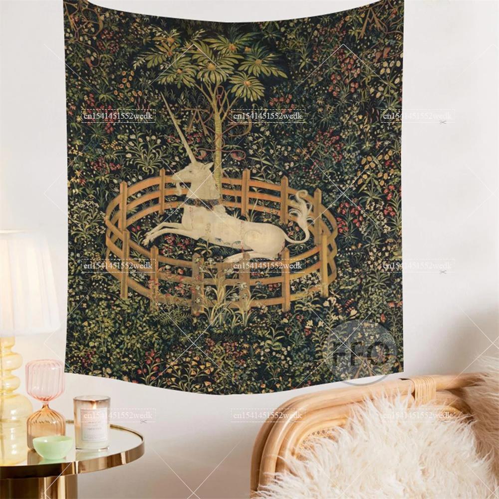 Jednorożec w niewoli gobelin ś – Home Decor Medieval recenzja i cena
