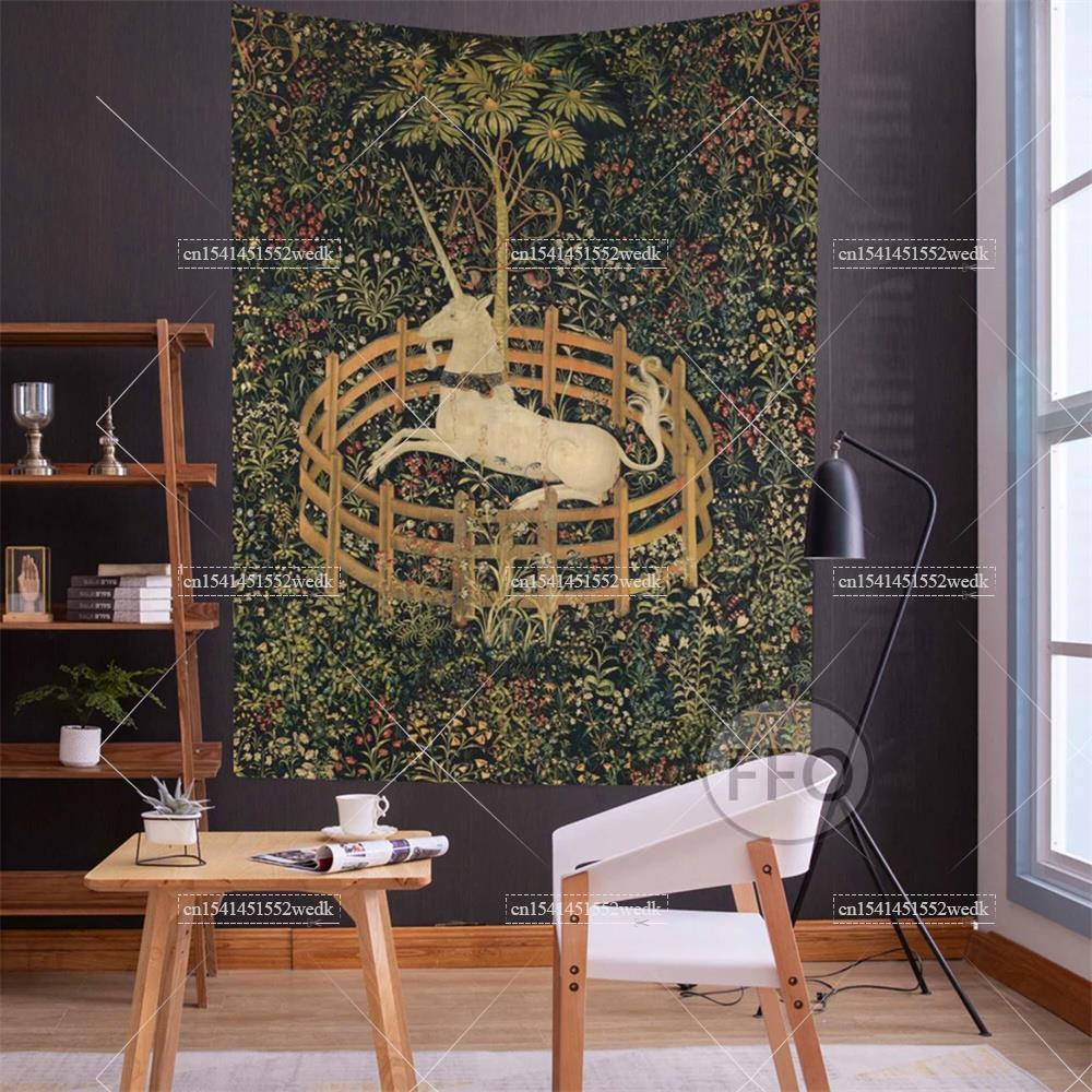 Jednorożec w niewoli gobelin ś – Home Decor Medieval recenzja i cena