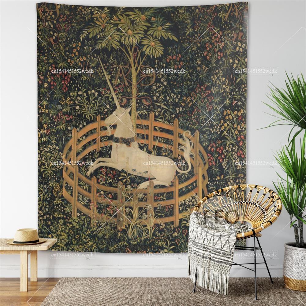Jednorożec w niewoli gobelin ś – Home Decor Medieval recenzja i cena