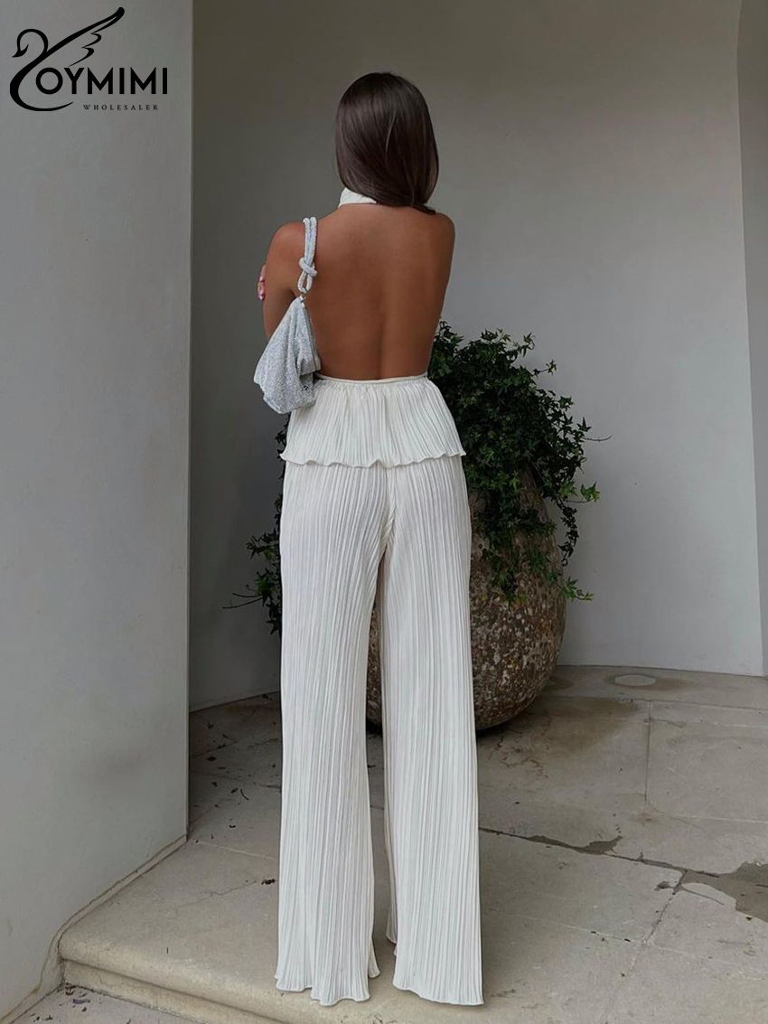 Oymimi Sexy White Pleated 2-cz – Home Decor Zara recenzja i cena