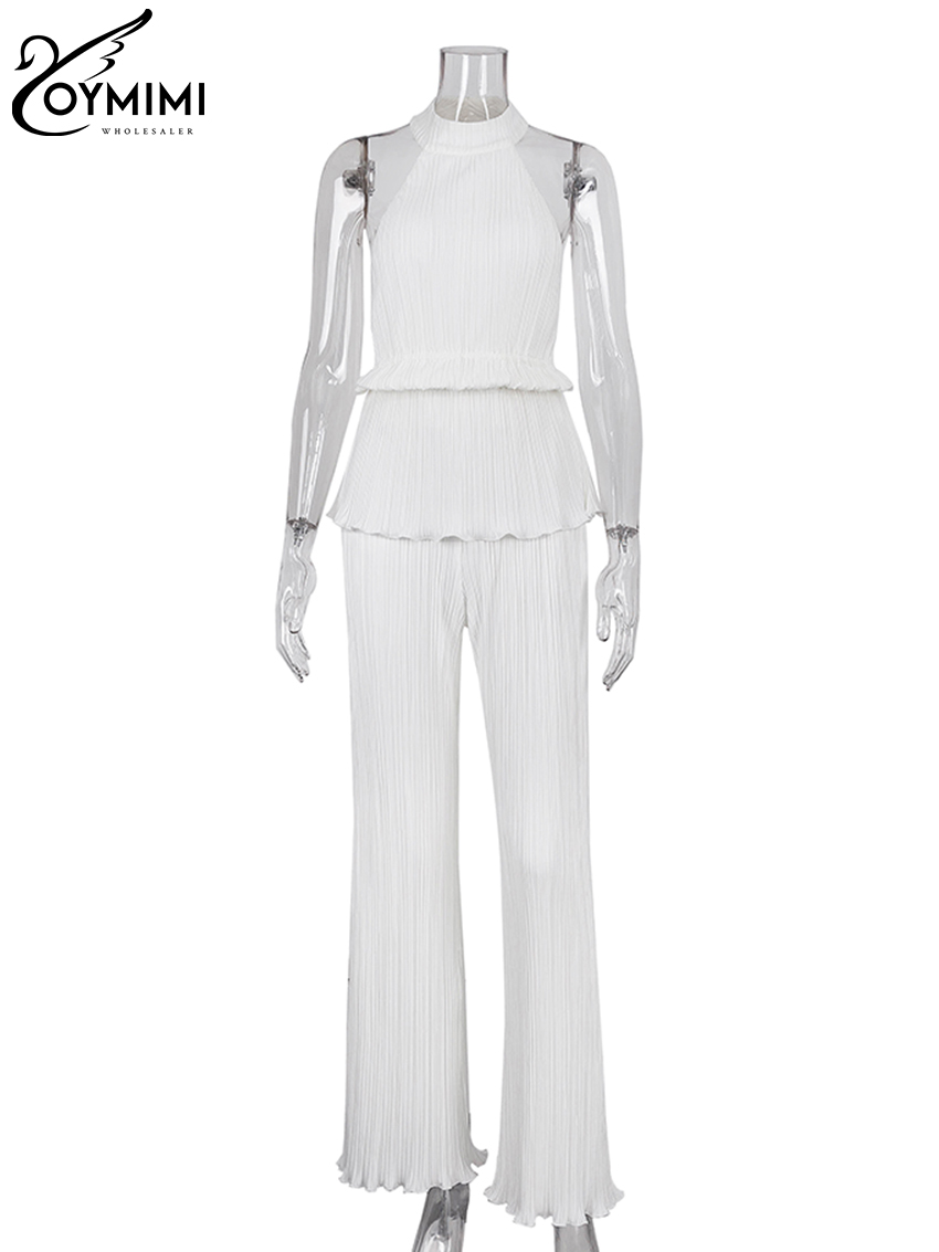 Oymimi Sexy White Pleated 2-cz – Home Decor Zara recenzja i cena