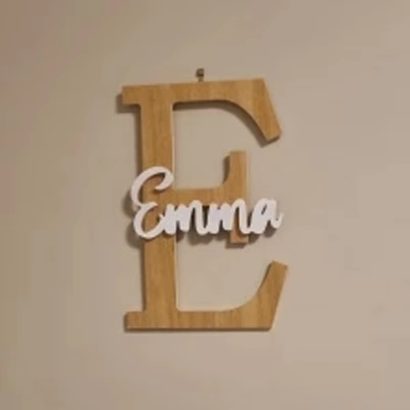 Niestandardowe inicjały Znak D – Wooden Letter Sign recenzja i cena