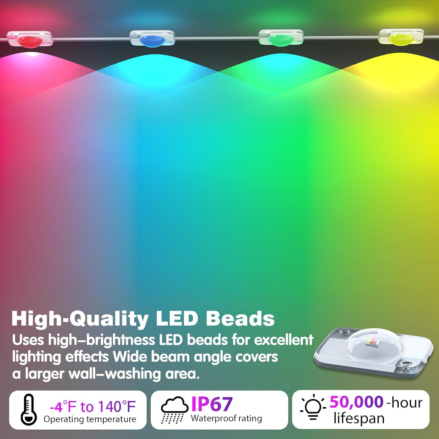 300FT RGB Inteligentne, trwałe – Home Decor App Free recenzja i cena